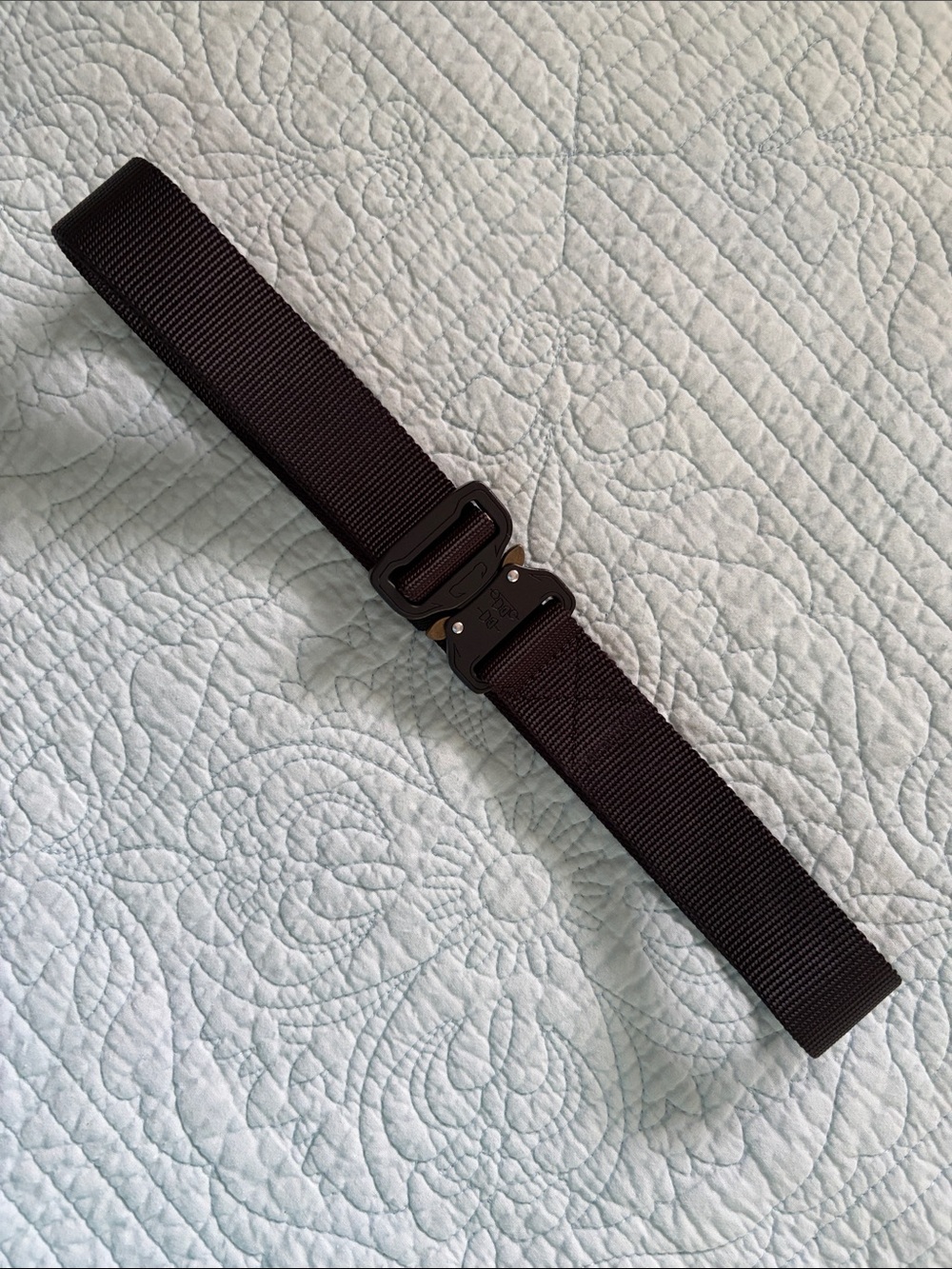 Men's Black Tactical Web Belt with Quick-Release Buckle